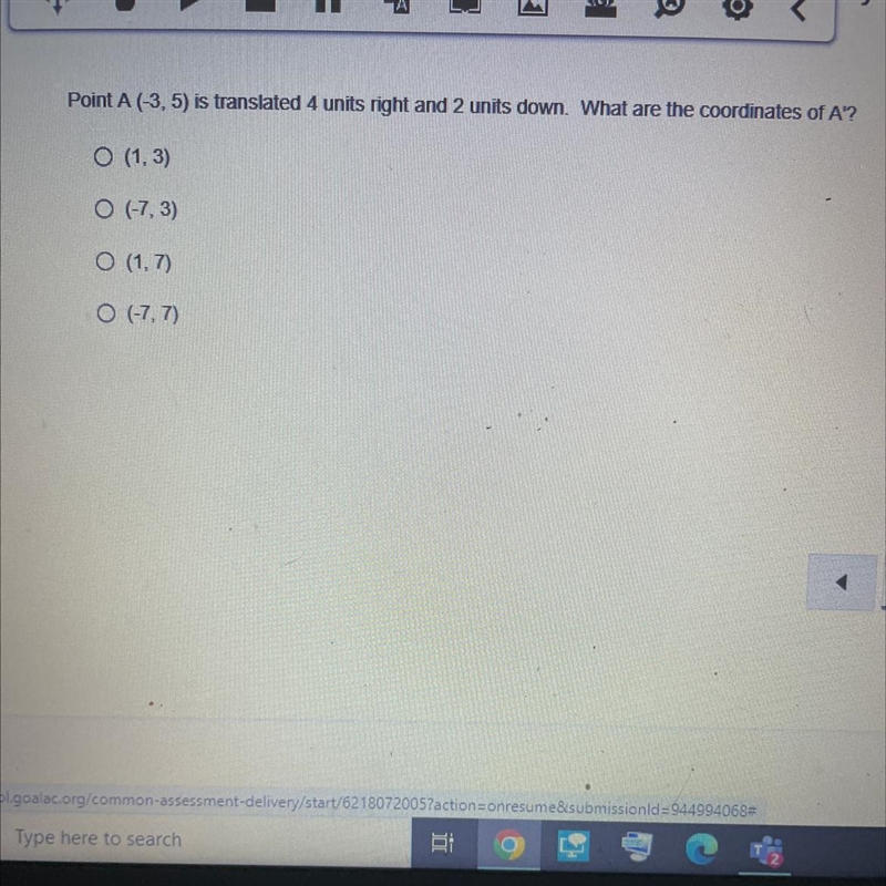 What are the coordinates of a’?-example-1