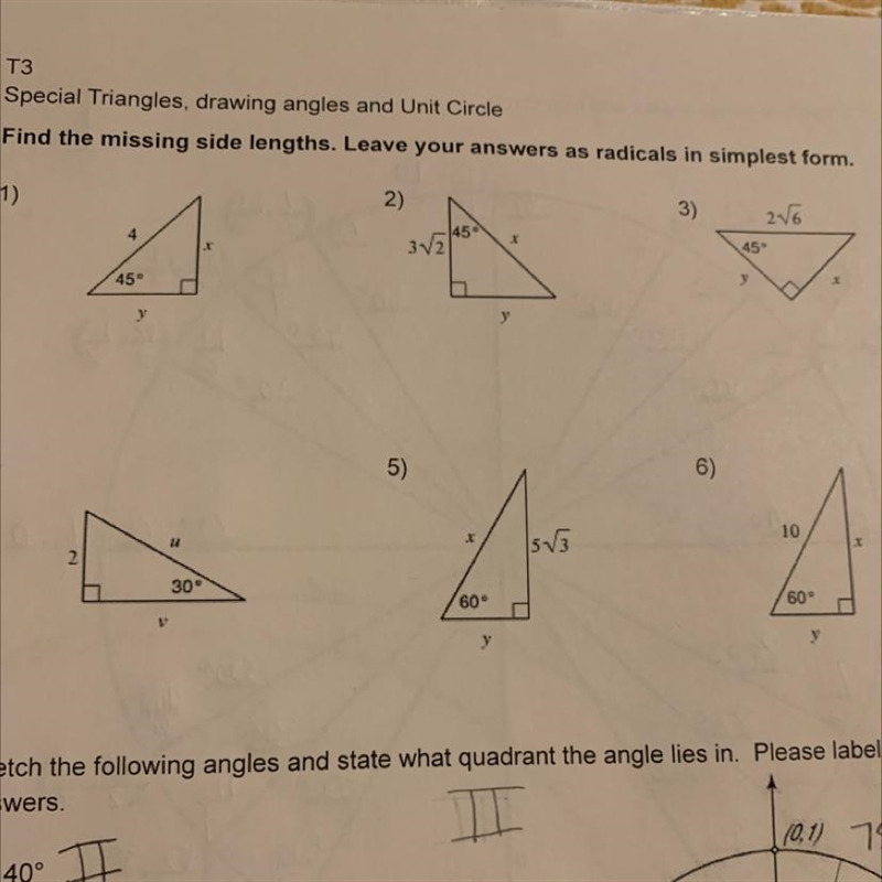 Trigonometry Help with number 2 please-example-1