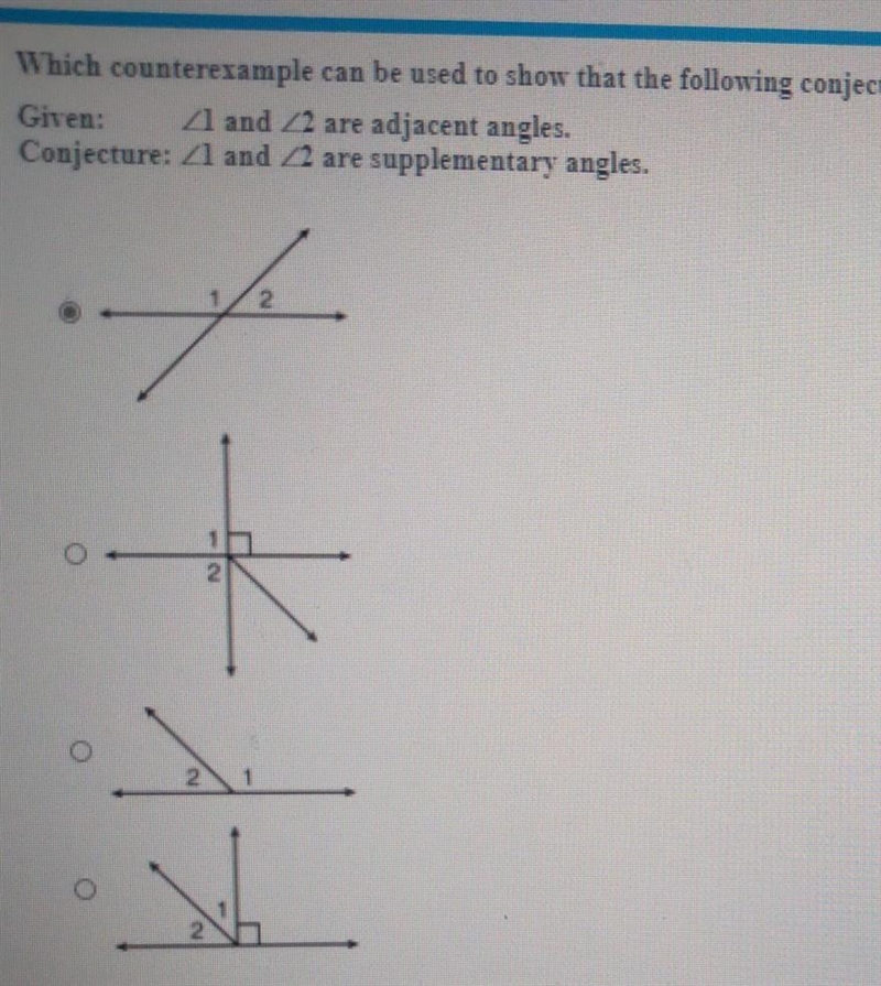 Which counterexample can be used to show that the following conjecture is false?-example-1