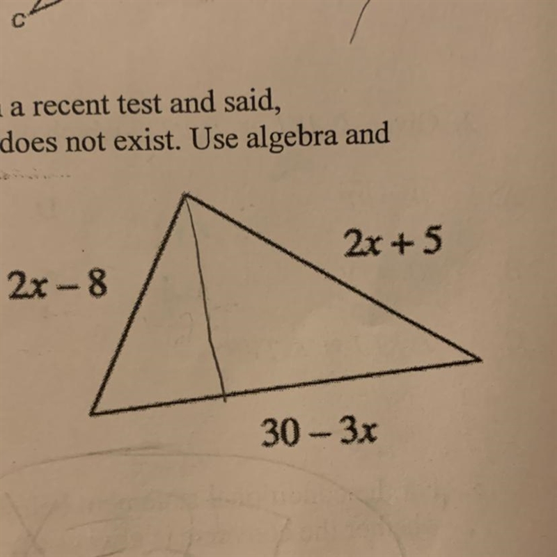 6. Ira B. Scholar, that bizarre math teacher, put the figure at right on a recent-example-1