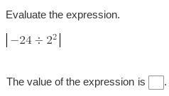 Question 6. evaluate the expression-example-1