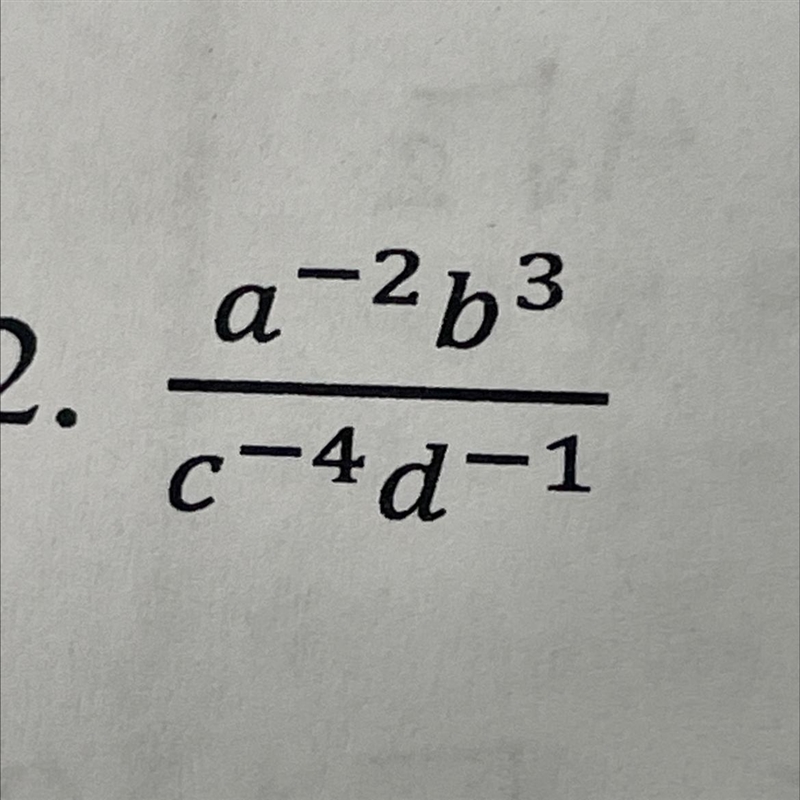 Simplify the following there should be no negative exponents-example-1