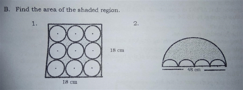 Find the area of the shaded region. The gray ones with grains are the shaded regions-example-1