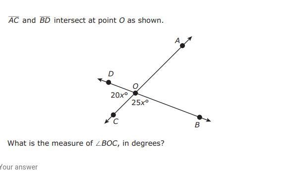 What is the measure of angle BOC, in degrees?-example-1