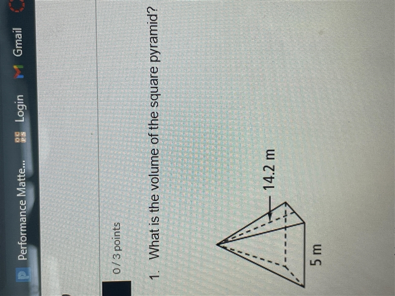 What is the volume of the square pyramid?-example-1