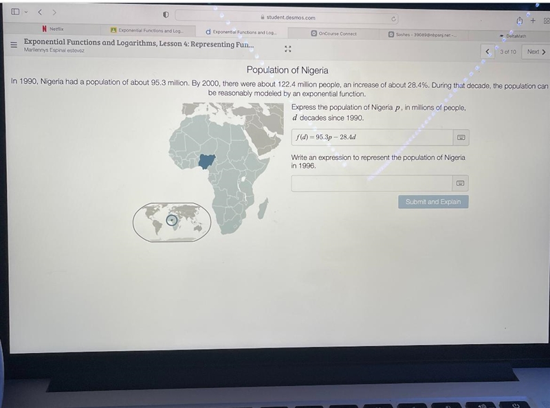 In 1990, Nigeria had a population of about 95.3 million. By 2000, there were about-example-1