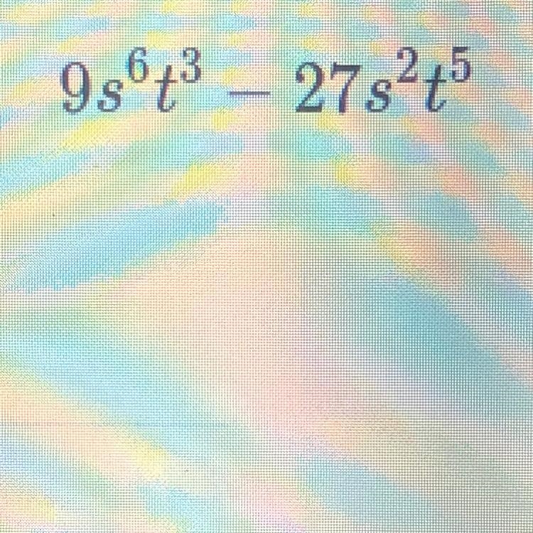 Factor the following polynomial completely using the greatest common factor. If the-example-1