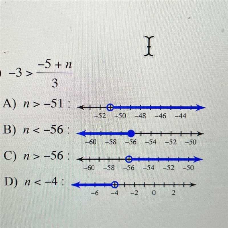 Please Help! Solve the inequality and graph it’s solution.-example-1