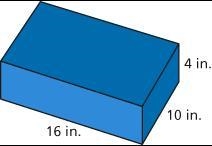 A painting set is shipped in the box shown. The surface area is printed with advertisements-example-1