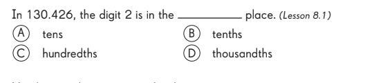 In 130426 the digit 2 is in the ____ place?-example-1