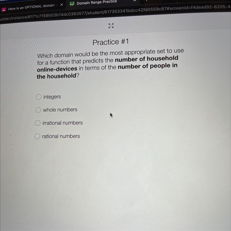 I need help with this question and then explain why I chose the answer I did-example-1