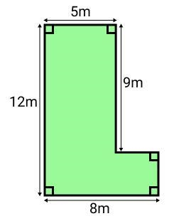 Find the area of the shaded shape-example-1