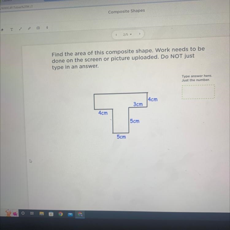 Please help me solve this composite shape step by step-example-1