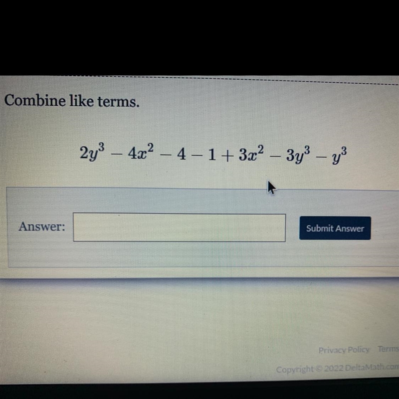 Combine like terms.I need help of these can you help me?-example-1