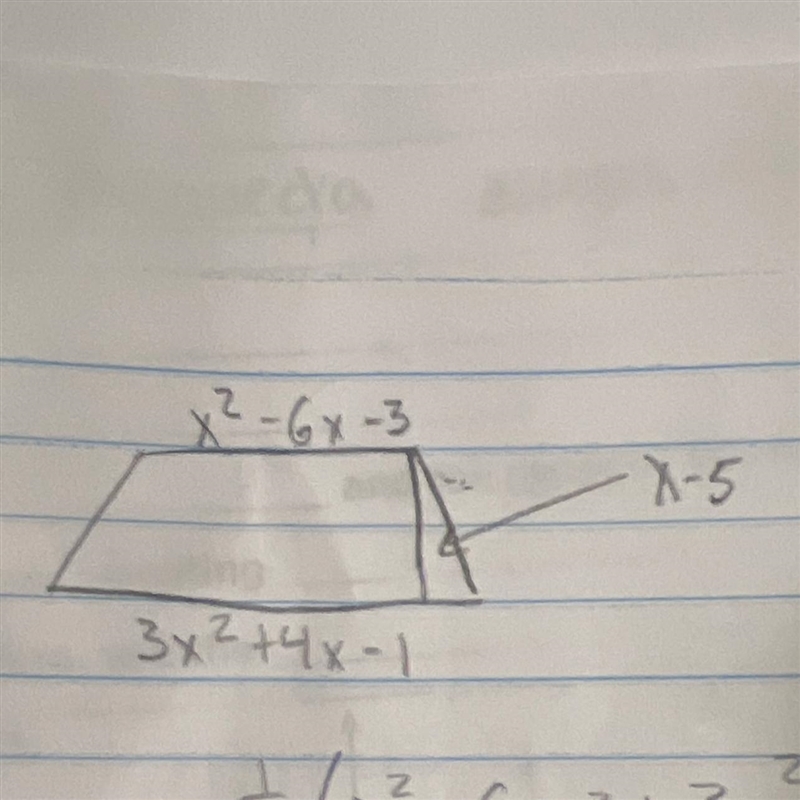 Find the area if the trapezoid. THANK YOU!-example-1