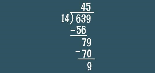 Show the remainder of this problem as a fraction: =45 /-example-1