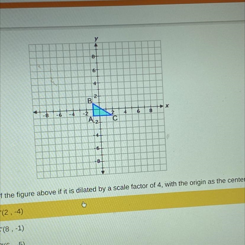 What are the new coordinates of the figure above if it is dilated by a scale factor-example-1