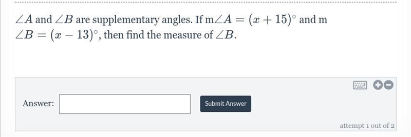 Delta Math: Angle Terminology with Equations-example-1