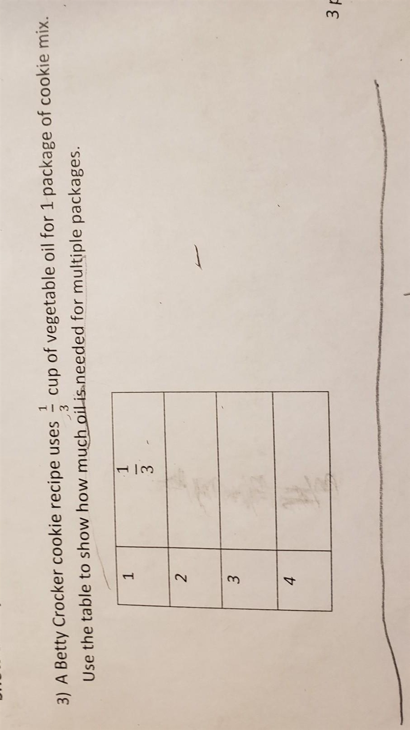 A betty Crocker cookie recipe uses 1/3 cup of vegetable oil for 1 package of cookie-example-1