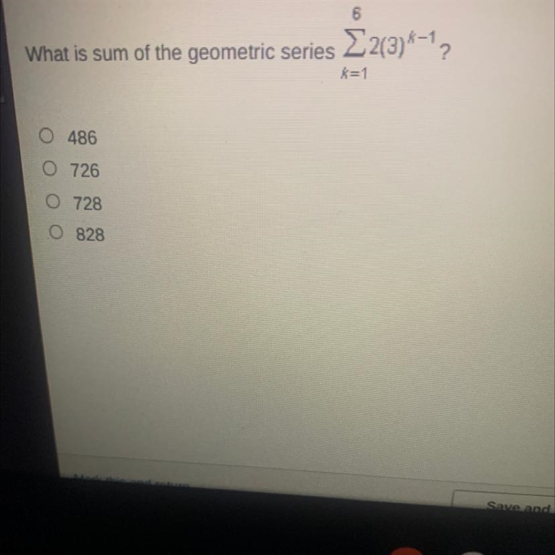 What is sum of the geometric series?-example-1