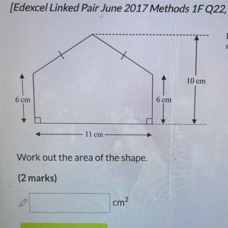 Work out the area of the shape-example-1