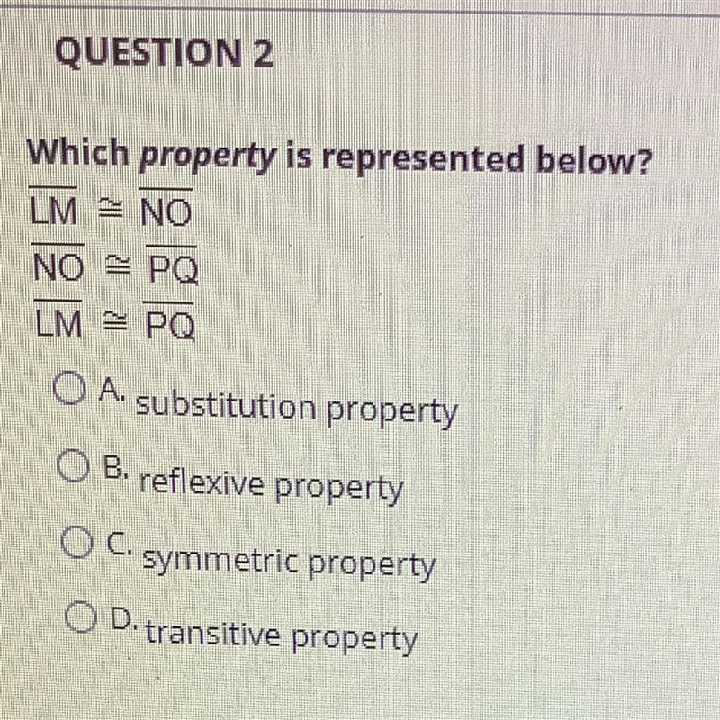 Which property is represented below-example-1