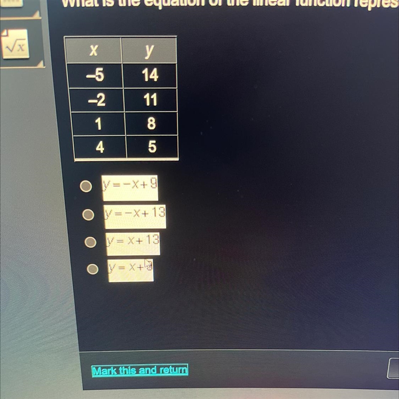 What is the equation of the linear function represented by the table?-example-1