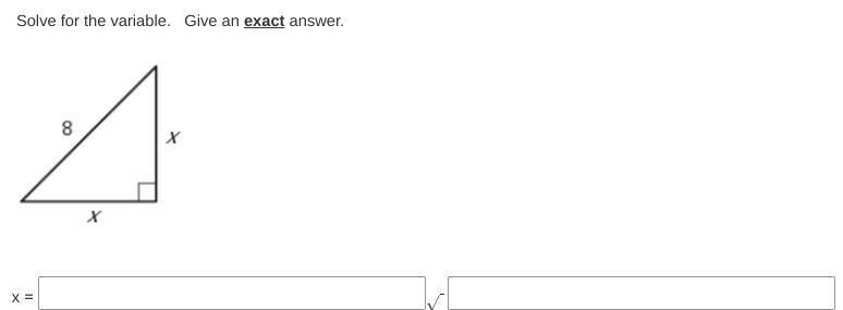 Solve for the variable and give an exact answer.-example-1