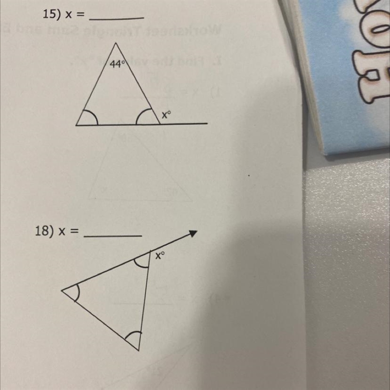 What is x find it please! Two questions 15 and 18-example-1