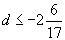 Solve. −8.5d ≥ 20 d ≤ –170 d ≥ –170-example-1