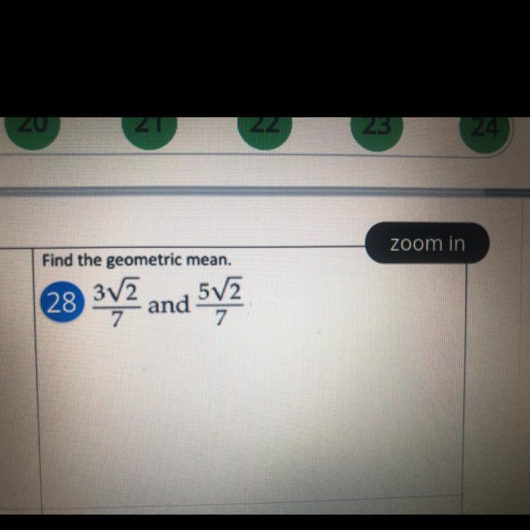 Find the geometric mean. Please-example-1