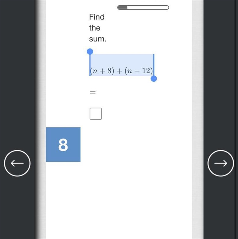 (n+8)+(n−12) Please help-example-1