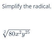 \sqrt[2]{80x^(2)y^(25) }-example-1