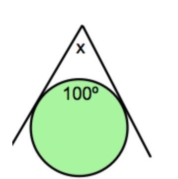 Find the value of x. A. 80° B. 70° C. 60° D. 50°-example-1