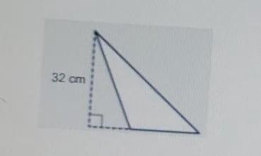 The area of the triangle is 400 square cm.The base is ___ cm.-example-1