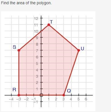 Find the area of the polygon A) 59 square units B) 65 square units C) 72 square units-example-1