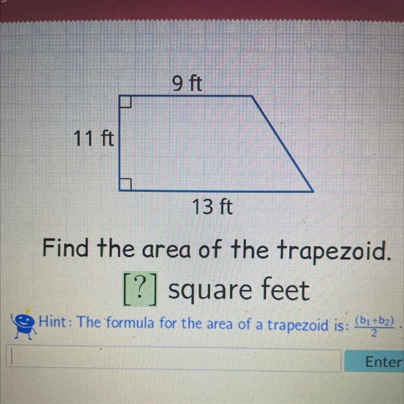 Find the area of the trapezoid-example-1