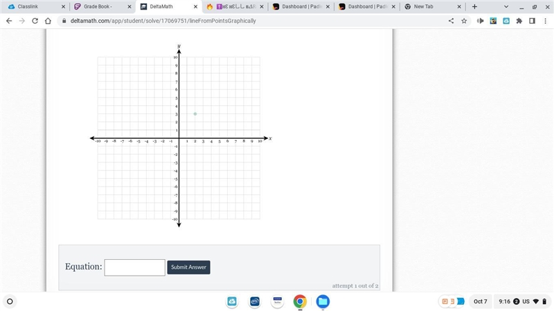 Graph the line that passes through the points (-8, -4) and (−9,−4) and determine the-example-1