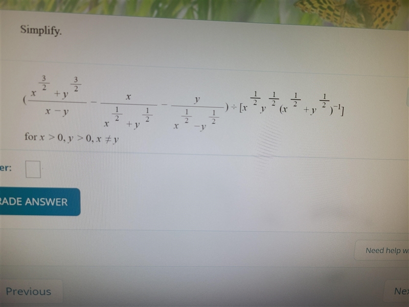 I need help on this ASAP. Please simplify the problem below.-example-1