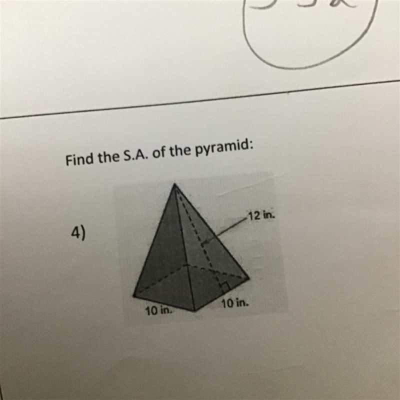 PLEASE ANSWER ASAP Find the S.A. of the triangular prism: PIC PROVIDED-example-1