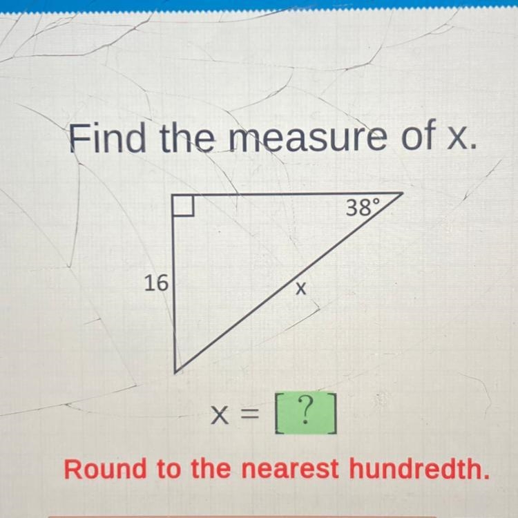 Find the measure of x.-example-1