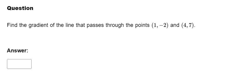 Find the gradient of line that passes through the points please please help me-example-2