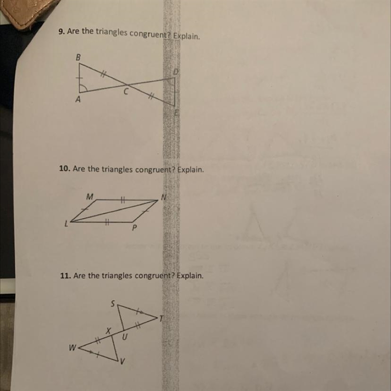 Are the triangle congruent? Explain-example-1