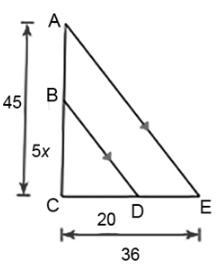 Solve for x. A) 4 B) 5 C) 6 D) 7-example-1