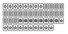 Based on this deck of 46 cards, which event has a probability of 2746? a. P(not Star-example-1