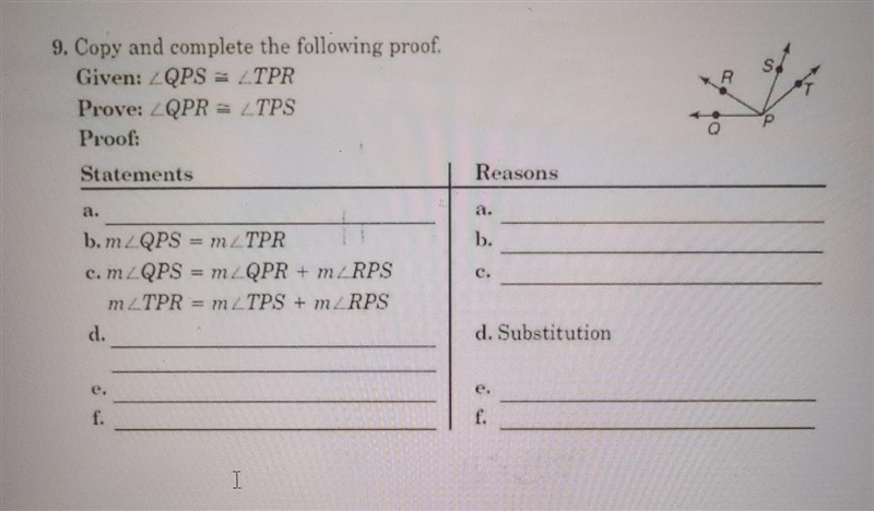 Can you help me solve this proof? pls only give me legitimate answers thanks!​-example-1