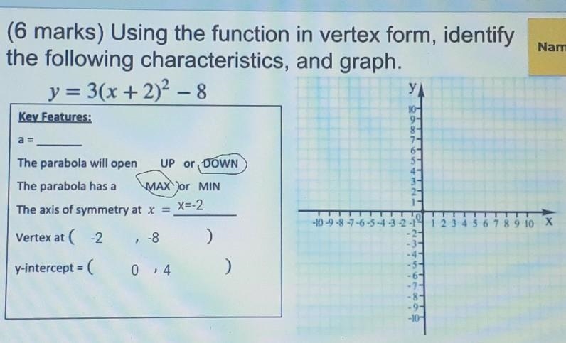 I am unsure how to solve for A= and to draw the graph-example-1