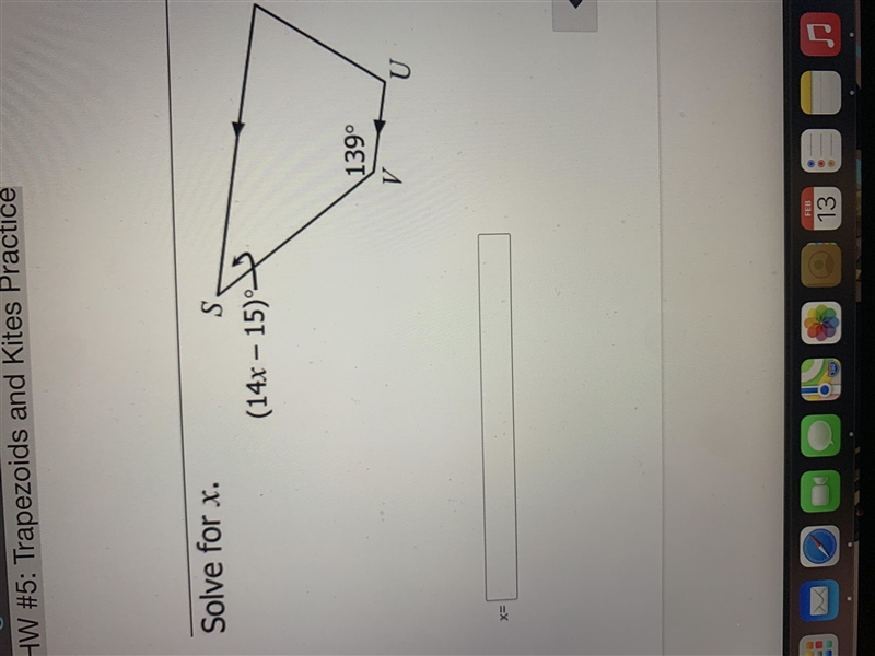 Hw #5 trapezoids and kites practice Please help me answer any of these few questions-example-2