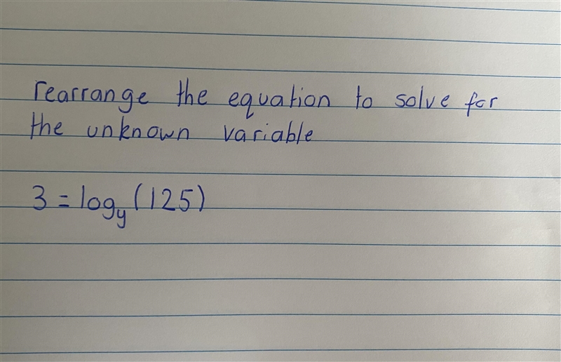 Rearrange the equation to solve for the unknown variable (log) pls help-example-1