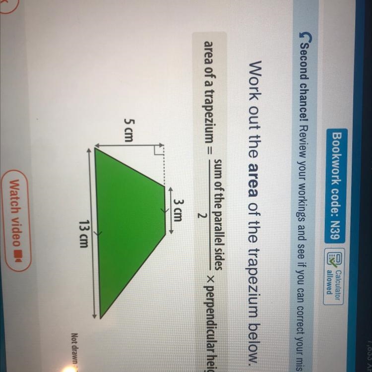 Work out the trapezium below-example-1